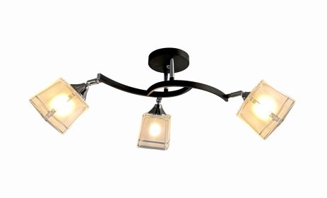 Люстра декоративна INTEREES IS W70427-3 BK+CR