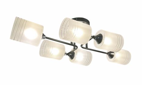 Люстра декоративна INTEREES IS W70419-6 BK+CR Люстра декоративна INTEREES IS W70419-6 BK+CR