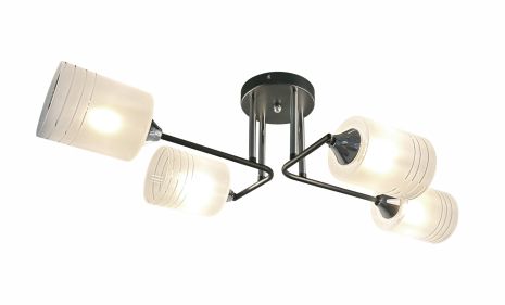 Люстра декоративна INTEREES IS W70419-4 BK+CR