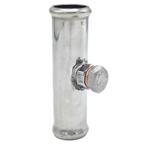 Патрубок відведення тиску з пічки 4D0819159 Audi з нержавійки - ДОВІЧНА ГАРАНТІЯ, ACS (Р336)