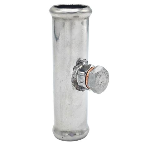 Патрубок відведення тиску з пічки 4D0819159 Audi з нержавійки - ДОВІЧНА ГАРАНТІЯ, ACS (Р336)