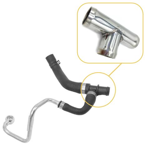 Патрубок охолодження 17127518615 BMW з нержавійки - ДОВІЧНА ГАРАНТІЯ, ACS (Р1310)