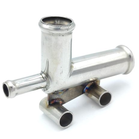 Тройник охлаждения 96352644 Chevrolet, Daewoo из нержавейки - ПОЖИЗНЕННАЯ ГАРАНТИЯ, ACS (Р370)