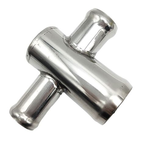 Трійник 16x18x25 мм тосольний з нержавійки, ACS (Т162518) Трійник 16x18x25 мм тосольний з нержавійки, ACS (Т162518)