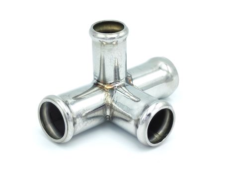 Разветвитель тосольный из нержавейки (20x20x20x16 мм) под углом 90 градусов, ACS (Т20202016Х90)