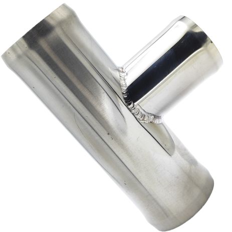 Трійник 45x45x38 мм тосольний з нержавійки, ACS (Т453845) Трійник 45x45x38 мм тосольний з нержавійки, ACS (Т453845)