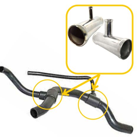 Тройники 4A0121101G Audi из нержавейки - ПОЖИЗНЕННАЯ ГАРАНТИЯ, ACS (Р326)