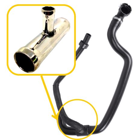 Тройник охлаждения 51748396 Fiat из нержавейки - ПОЖИЗНЕННАЯ ГАРАНТИЯ, ACS (Р283)