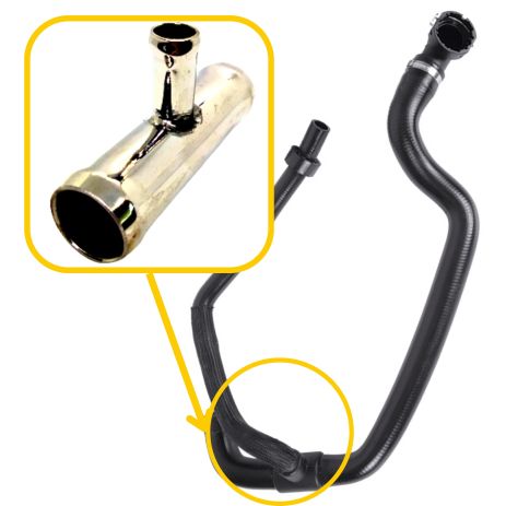 Тройник охлаждения 51748396 Fiat из нержавейки - ПОЖИЗНЕННАЯ ГАРАНТИЯ, ACS (Р283)