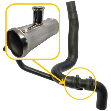 Трійник охолодження 5058621AC Chrysler, Dodge, Jeep з нержавійки - ДОВІЧНА ГАРАНТІЯ, ACS (Р240)