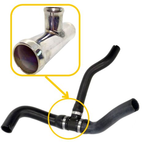 Тройник охлаждения 46747727 Fiat из нержавейки - ПОЖИЗНЕННАЯ ГАРАНТИЯ, ACS (Р281)