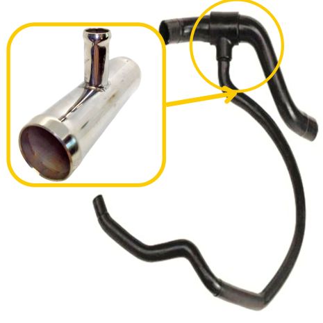 Тройник охлаждения 46844560 Fiat из нержавейки - ПОЖИЗНЕННАЯ ГАРАНТИЯ, ACS (Р282)