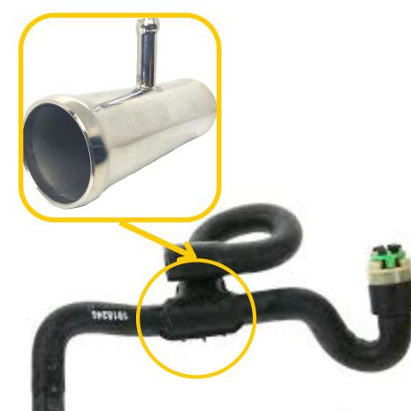 Тройник охлаждения 9129576 Opel из нержавеющей стали - ПОЖИЗНЕННАЯ ГАРАНТИЯ, ACS (Р204)