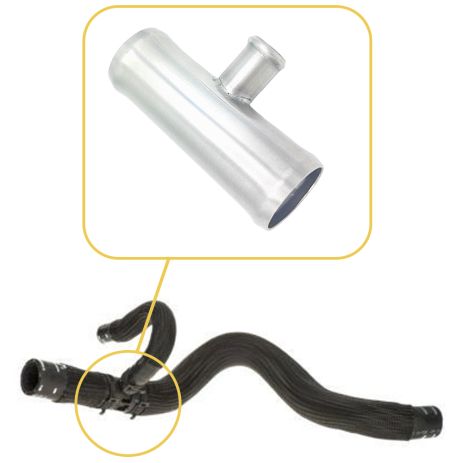 Верхній патрубок охолодження 68092 560AC Chrysler з нержавійки - ДОВІЧНА ГАРАНТІЯ, ACS (Р1364)