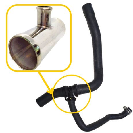 Трійник радіатора Logan, Sandero (8200750020) з нержавіючої сталі, ACS (Р68)