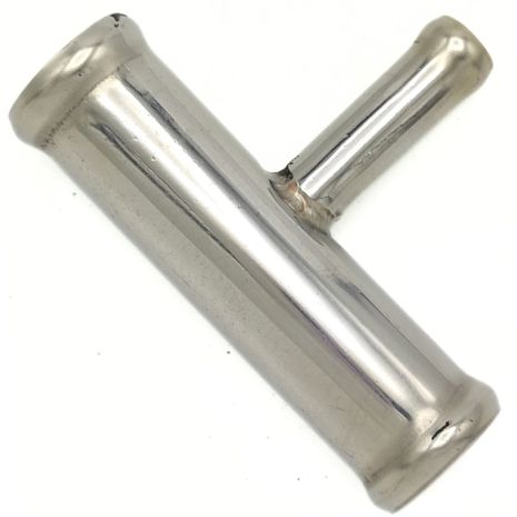 Трійник 16x8 мм тосольний з нержавіючої сталі, ACS (Т160816)