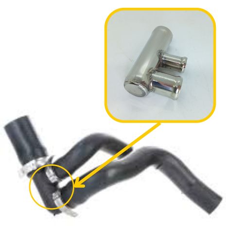 Тройник шланга 037122058 Seat, VW из нержавейки - ПОЖИЗНЕННАЯ ГАРАНТИЯ, ACS (Р150)