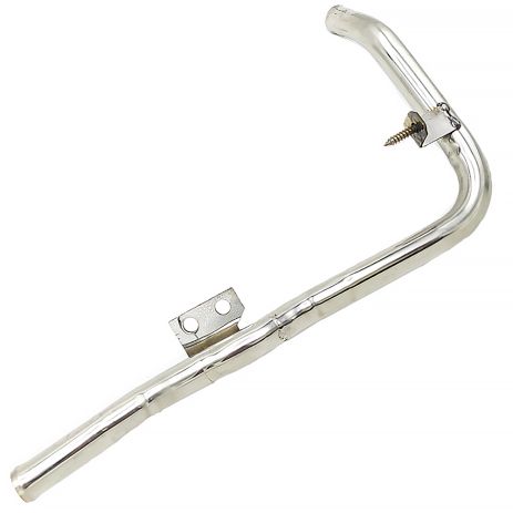 Патрубок охолодження 4A0121075 Audi з нержавійки - ДОВІЧНА ГАРАНТІЯ, ACS (Р1623)