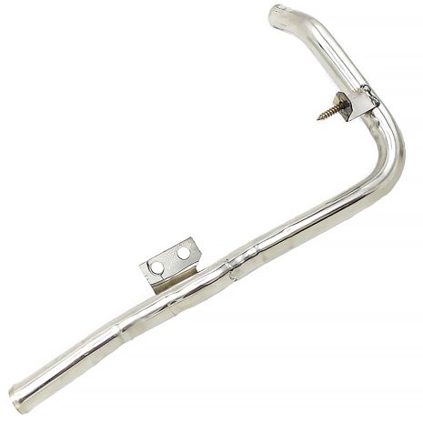 Патрубок охолодження 4A0121075 Audi з нержавійки - ДОВІЧНА ГАРАНТІЯ, ACS (Р1623)