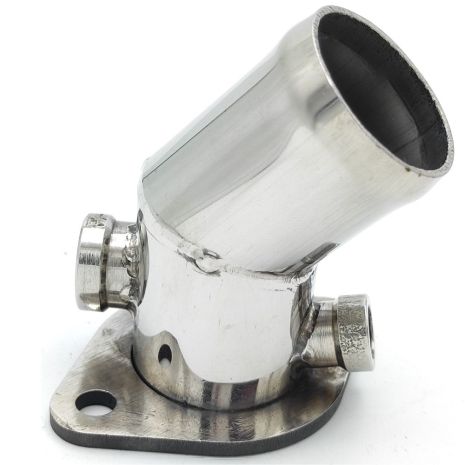 Патрубок охолодження 034121133C Audi, VW з нержавійки - ДОВІЧНА ГАРАНТІЯ, ACS (Р1214)