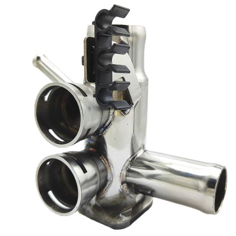 Фланец охлаждения 037121132E Audi, Seat, Skoda, VW из нержавейки - ПОЖИЗНЕННАЯ ГАРАНТИЯ, ACS (Р117)