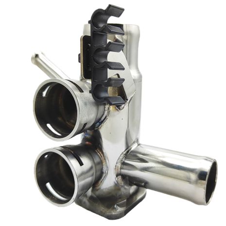 Фланець охолодження 037121132E Audi, Seat, Skoda, VW з нержавійки - ДОВІЧНА ГАРАНТІЯ, ACS (Р117)