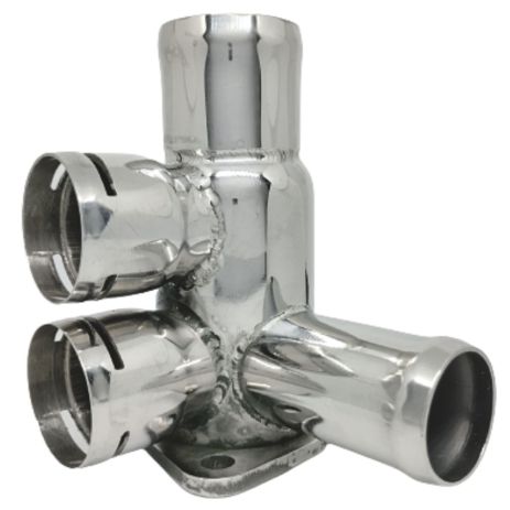 Фланец охлаждения 037121132A Audi, Seat, VW из нержавейки - ПОЖИЗНЕННАЯ ГАРАНТИЯ, ACS (Р115)