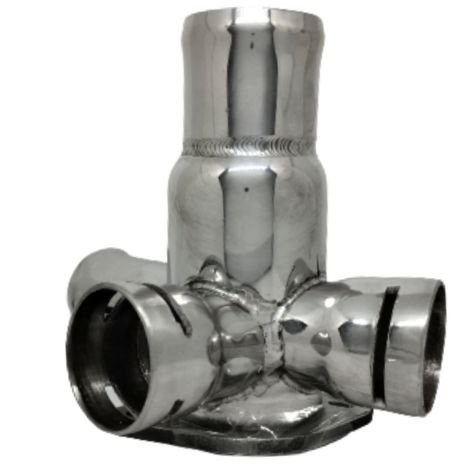 Фланець охолодження 068121132 Audi, Seat, VW з нержавійки - ДОВІЧНА ГАРАНТІЯ, ACS (Р143)