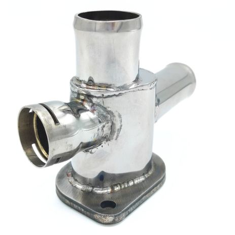 Патрубок охолодження 06A121133AB Audi, Skoda, VW з нержавійки - ДОВІЧНА ГАРАНТІЯ, ACS (Р568)