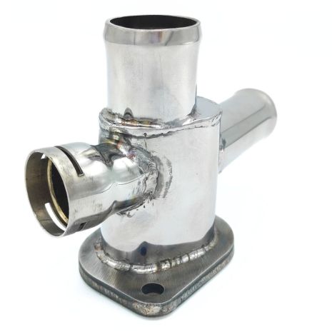 Патрубок охолодження 06A121133AB Audi, Skoda, VW з нержавійки - ДОВІЧНА ГАРАНТІЯ, ACS (Р568)