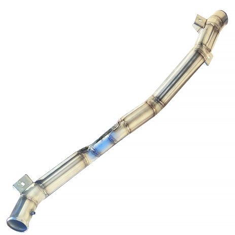 Патрубок охолодження 1897306 Scania з нержавійки - ДОВІЧНА ГАРАНТІЯ, ACS (Р1283)