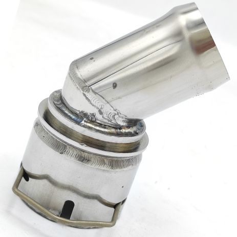 Патрубок охолодження 1J0122291 Audi, Seat, Skoda, VW з нержавійки - ДОВІЧНА ГАРАНТІЯ, ACS (Р1621)