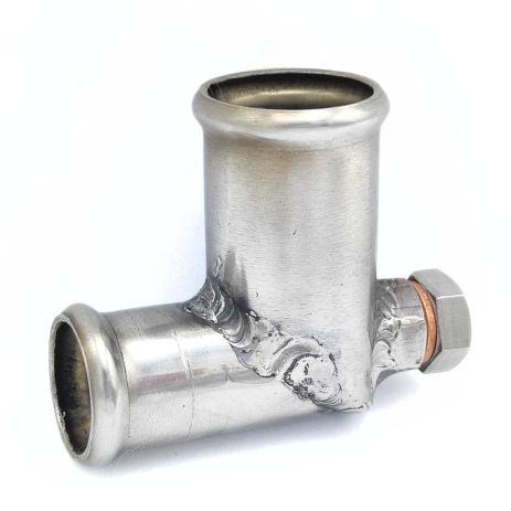 Патрубок охолодження 134154 Citroen, Peugeot з нержавійки - ДОВІЧНА ГАРАНТІЯ, ACS (Р536)