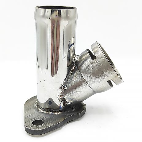 Патрубок охолодження 037121145h VW з нержавійки - ДОВІЧНА ГАРАНТІЯ, ACS (Р387)