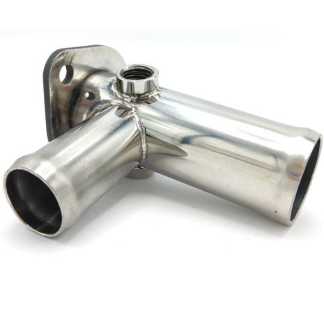 Патрубок охолодження 026121133C Audi з нержавійки - ДОВІЧНА ГАРАНТІЯ, ACS (Р1228)