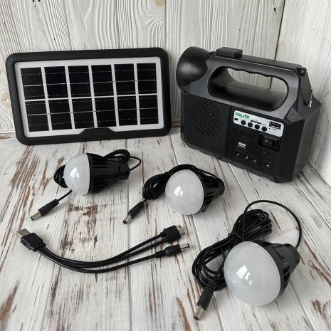 Зарядное устройство и осветительная станция на солнечной батарее GDLite GD-8017 MUSIC с радио и MP3