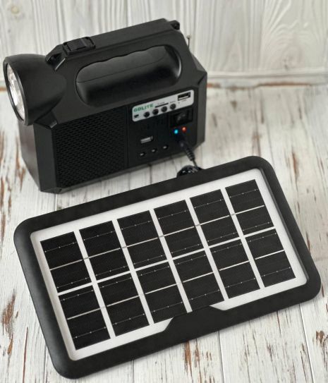 Зарядное устройство и осветительная станция на солнечной батарее GDLite GD-8017 MUSIC с радио и MP3