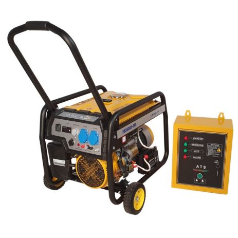 Бензиновый генератор с открытой рамой Stager FD 3600E+ATS 3 кВт медная обмотка