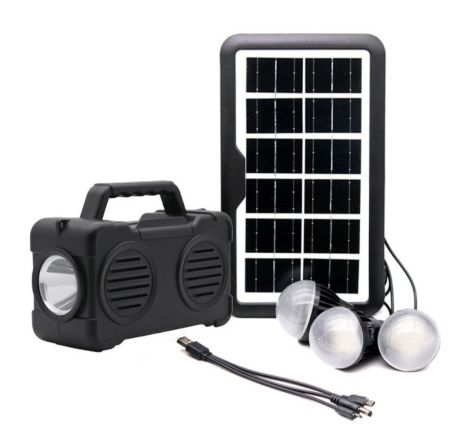 Универсальная солнечная станция GDLite GD-3000A / Power Bank повер банк / Радио USB Bluetooth