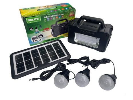 Универсальная солнечная станция GDLite GD-3000A / Power Bank повер банк / Радио USB Bluetooth