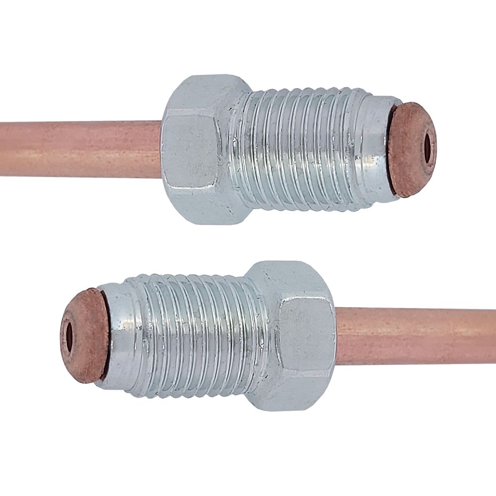 Трубка гальмівна мідна (L=751мм) з након. 105/105, ACS (WP4088CU) Трубка гальмівна мідна (L=751мм) з након. 105/105, ACS (WP4088CU)