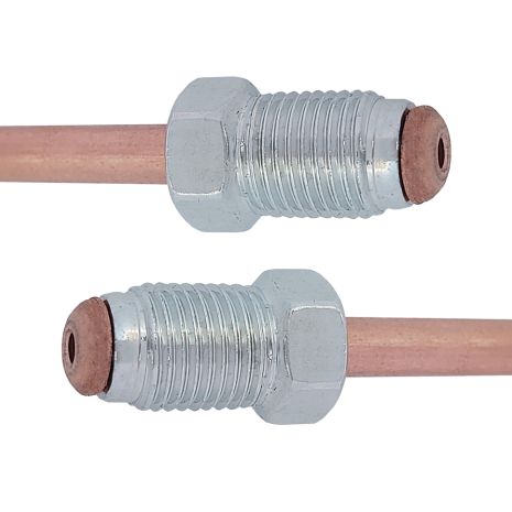 Трубка тормозная медная (L=2950мм) с након. 105/105, ACS (WP433CU)