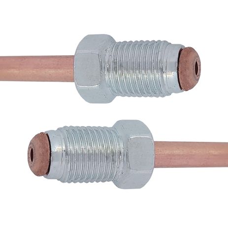 Трубка тормозная медная (L=2770мм) с након. 105/105, ACS (WP4049CU)