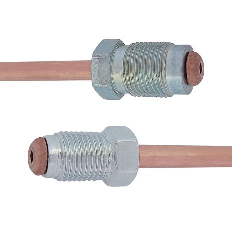 Трубка тормозная медная (L=90мм) с након. 104/105, ACS (WP1655CU)