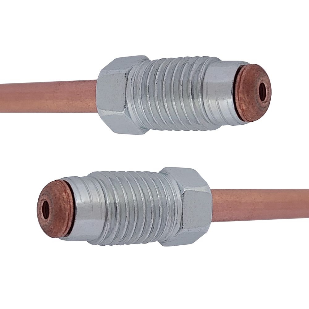 Трубка гальмівна мідна (L=1600мм) з након. 112/112, ACS (WP168CU) Трубка гальмівна мідна (L=1600мм) з након. 112/112, ACS (WP168CU)