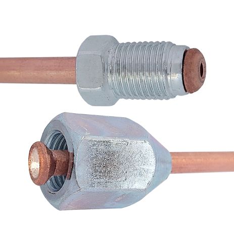 Трубка гальмівна мідна (L=2150мм) з након. 105/110х, ACS (WP1684CU)