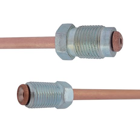 Трубка тормозная медная (L=1800мм) с након. 104/116, ACS (WP518CU)