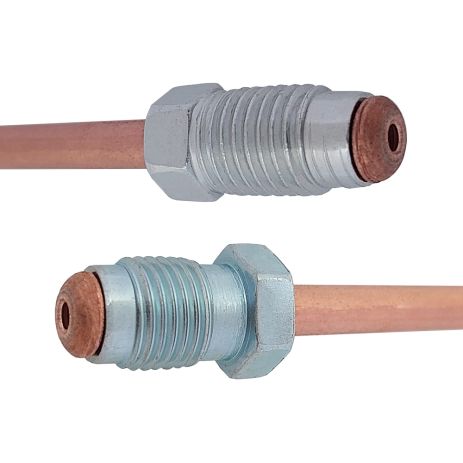 Трубка гальмівна мідна (L=1320мм) з након. 112/105а, ACS (WP1329CU) Трубка гальмівна мідна (L=1320мм) з након. 112/105а, ACS (WP1329CU)