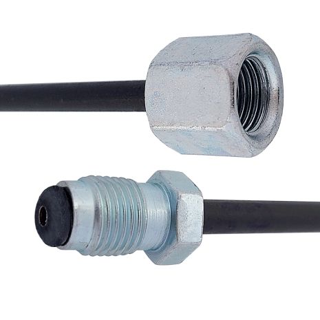 Трубка гальмівна сталева з покр. PVF (L=290мм; D=4, 75мм) з након. 106/105а, ACS (WP1036PVF)