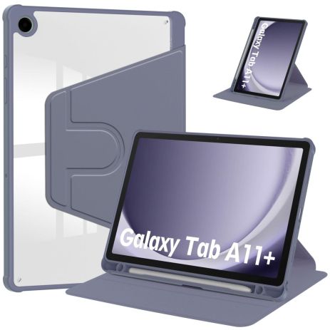 Чохол TPUCristal Pen holder 360 для Samsung Galaxy Tab A11 Plus Фіолетовий